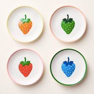 Kate Spade x Target 4pc Melamine Strawberry Plate Set - NEW w/tags